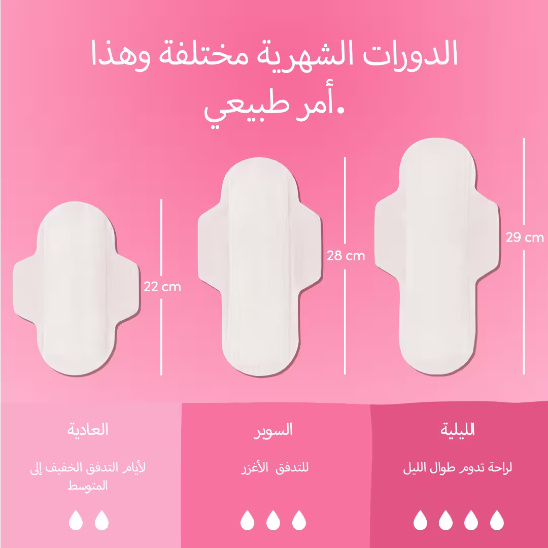 فوط صحيّة ليليّة عضويّة