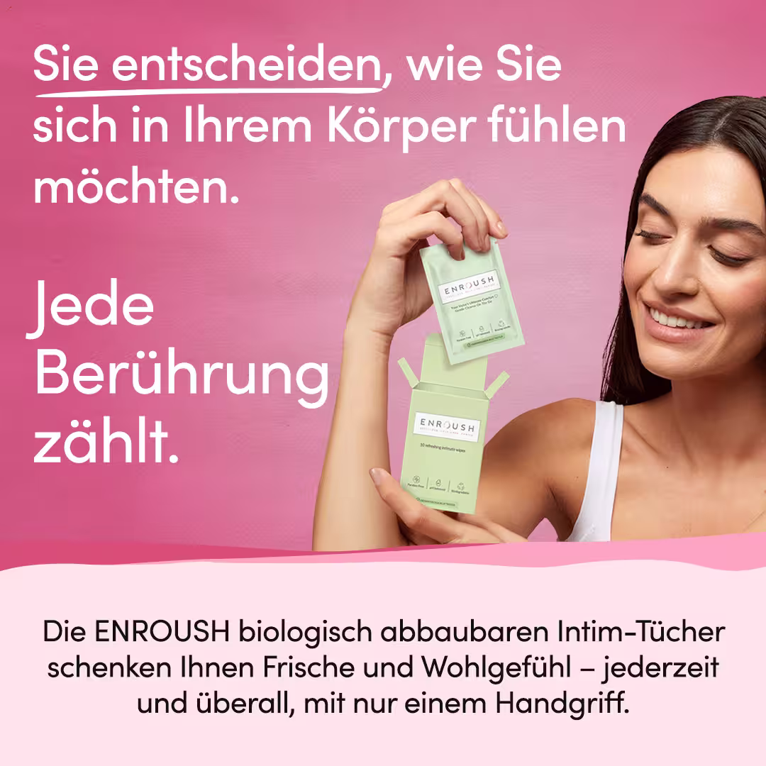 Biologisch abbaubare Intim-Feuchttücher