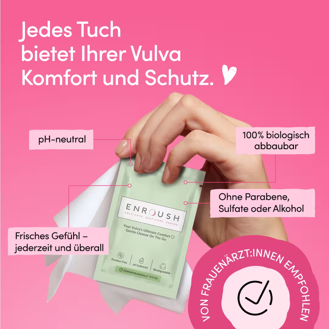 Biologisch abbaubare Intim-Feuchttücher