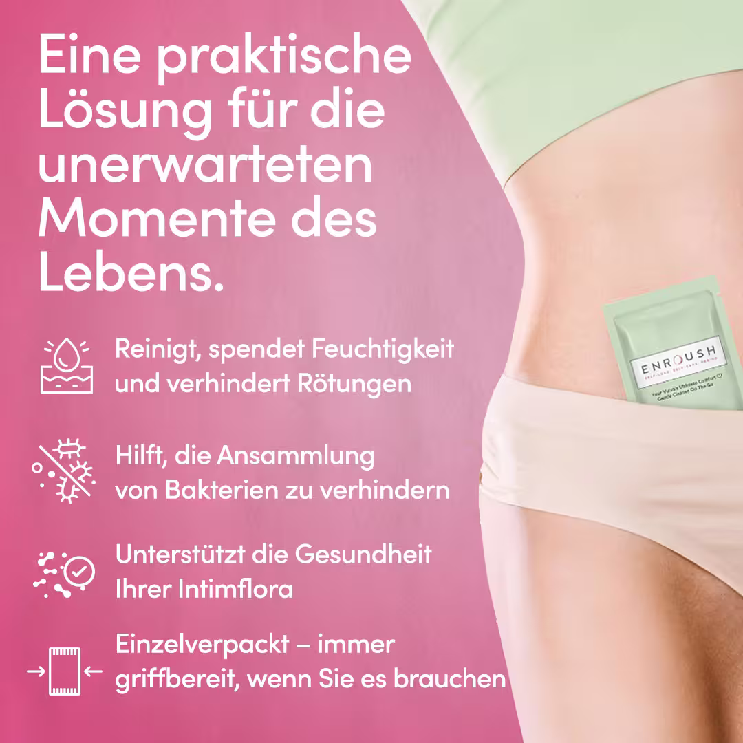 Biologisch abbaubare Intim-Feuchttücher
