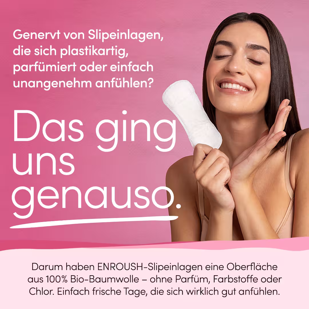 Reguläre Bio-Baumwoll-Slipeinlagen
