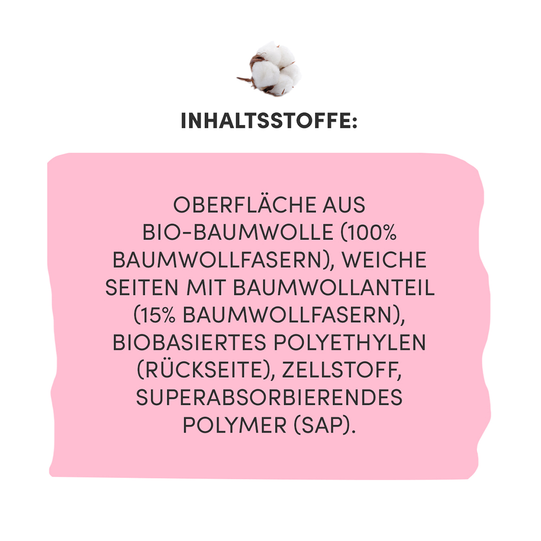 Reguläre Bio-Baumwoll-Slipeinlagen