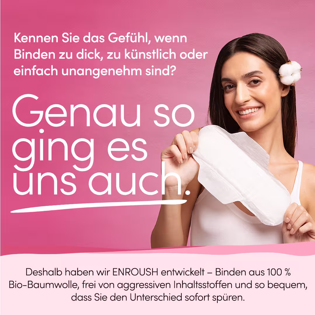 Nacht Binden mit Bio-Baumwolle