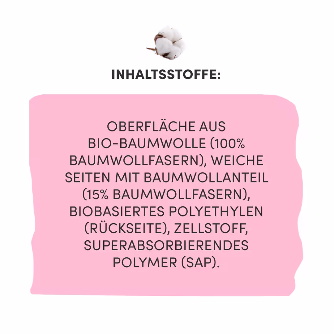 Nacht Binden mit Bio-Baumwolle