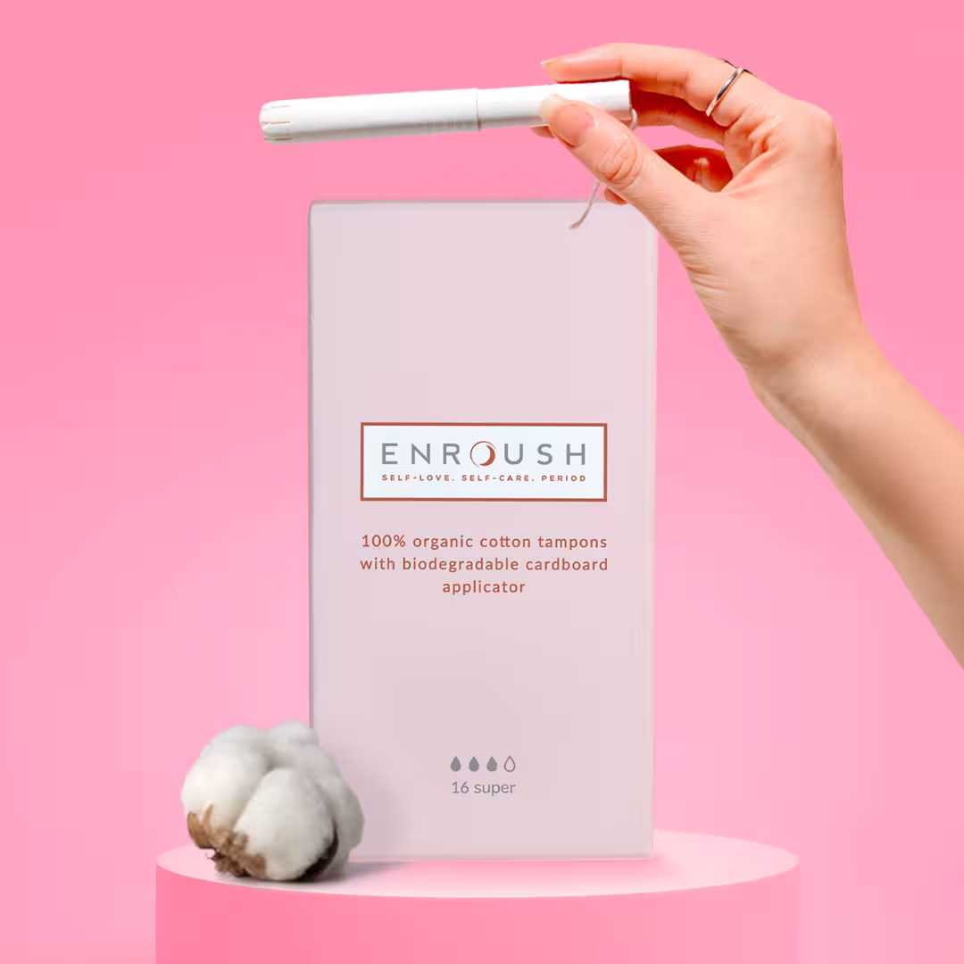 Super organic tampons with applicator