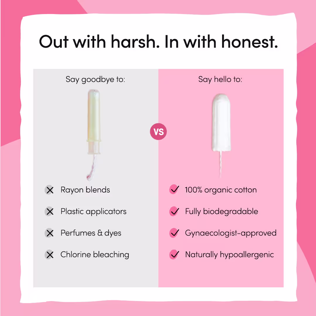 Normal organic tampons