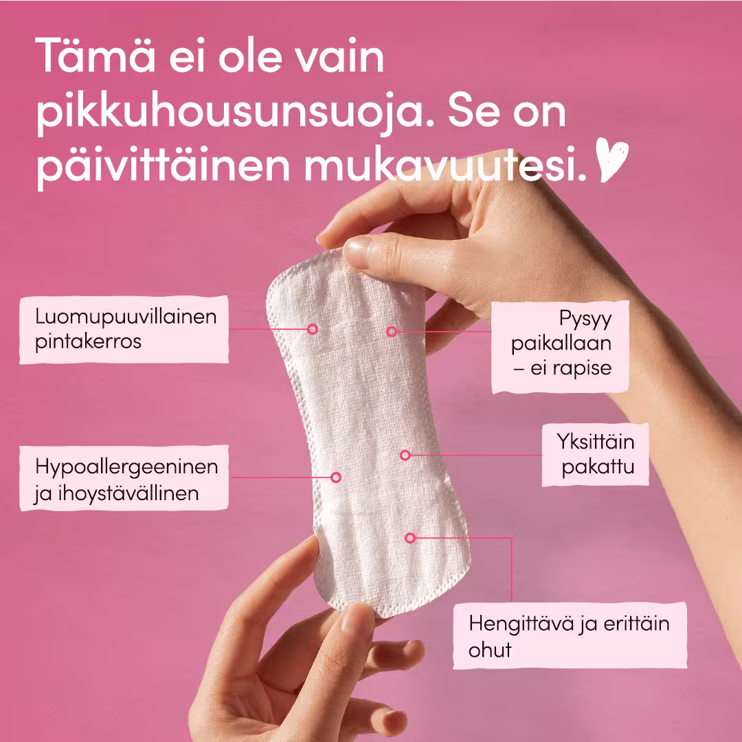 Tavalliset orgaaniset pikkuhousunsuojat