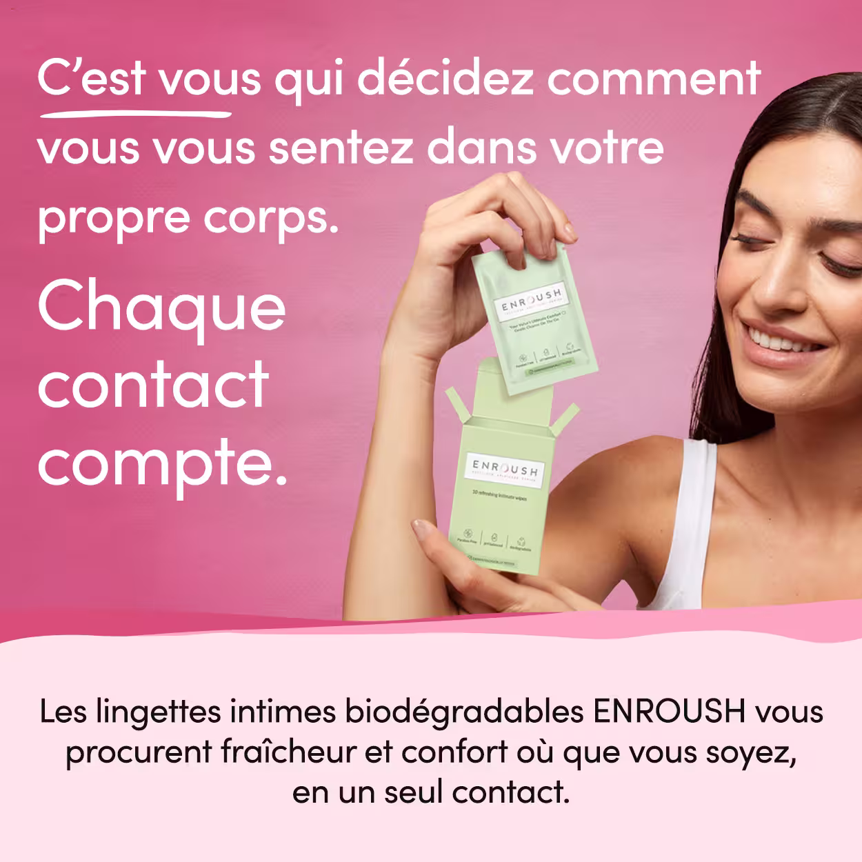 Lingettes intimes biodégradables