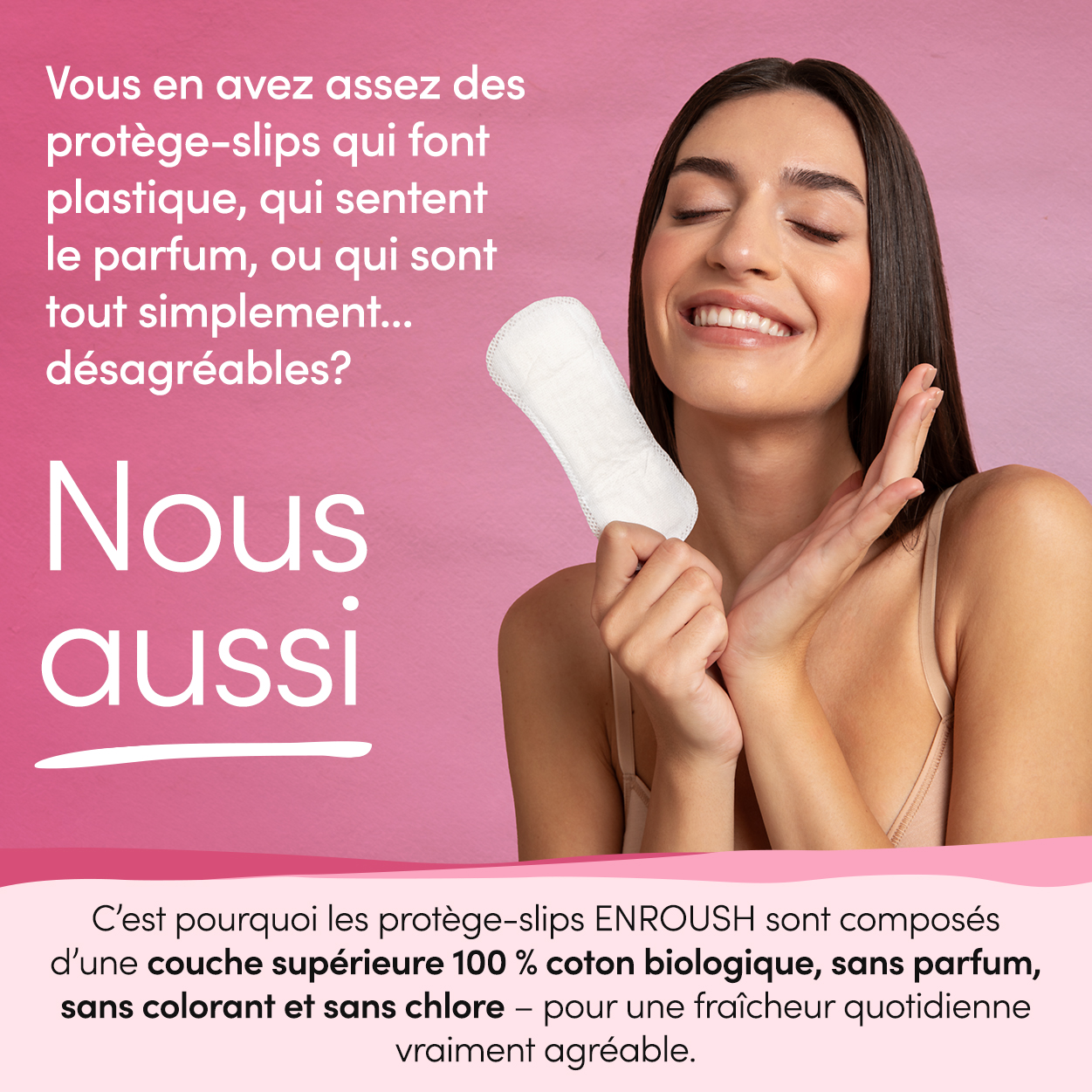 Protège-slips en coton biologique
