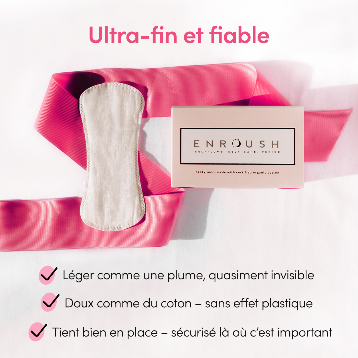 Protège-slips en coton biologique