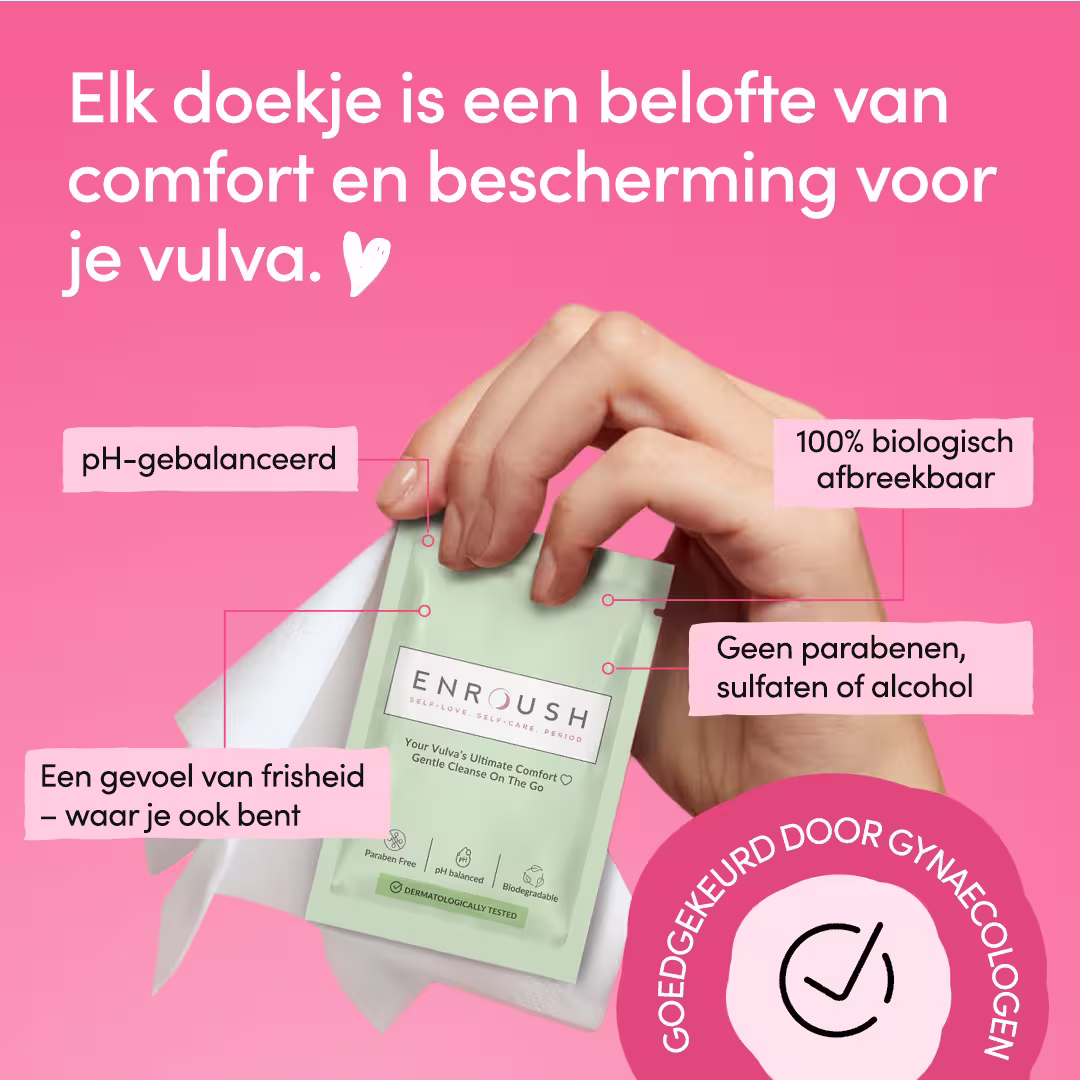 Biologisch afbreekbare intieme doekjes