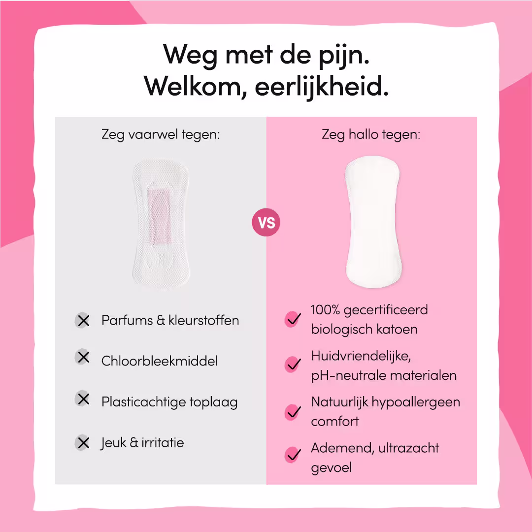 Reguliere inlegkruisjes van biologisch katoen