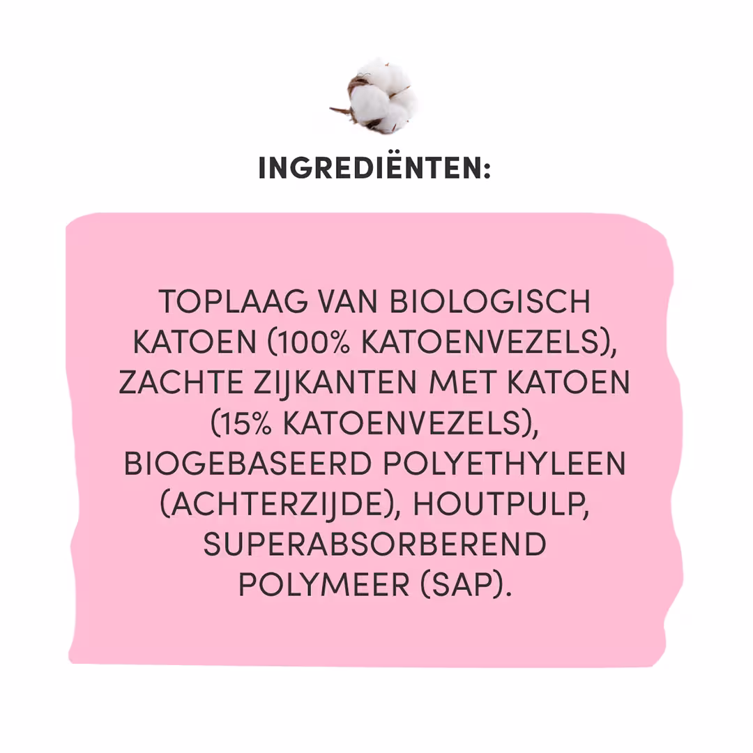 Reguliere inlegkruisjes van biologisch katoen