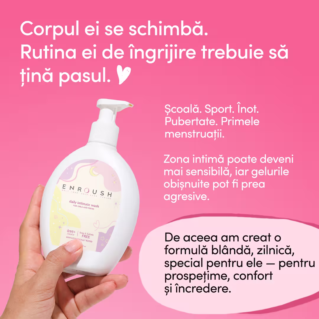 Gel intim zilnic pentru fetițe și adolescente