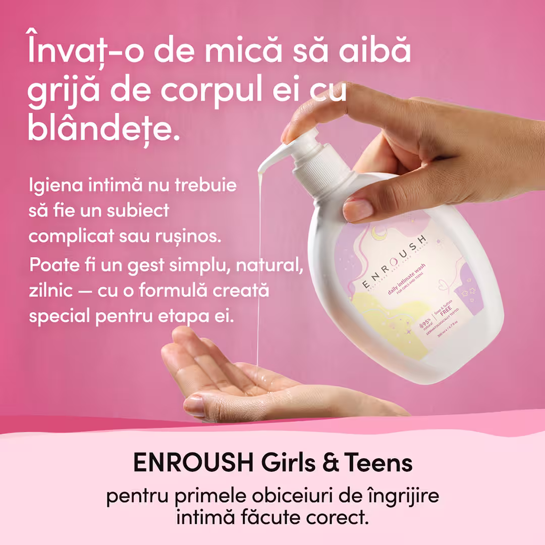 Gel intim zilnic pentru fetițe și adolescente