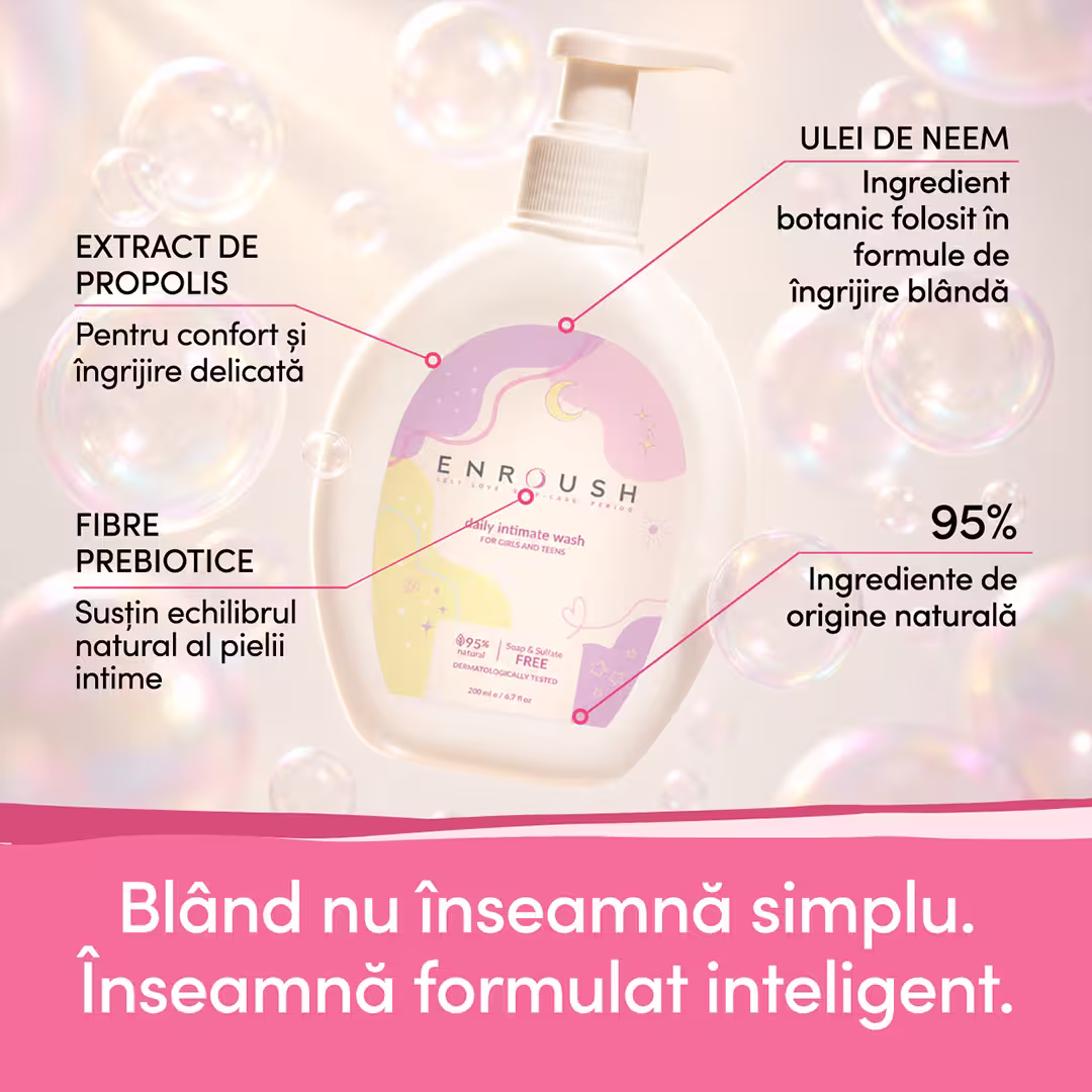 Gel intim zilnic pentru fetițe și adolescente