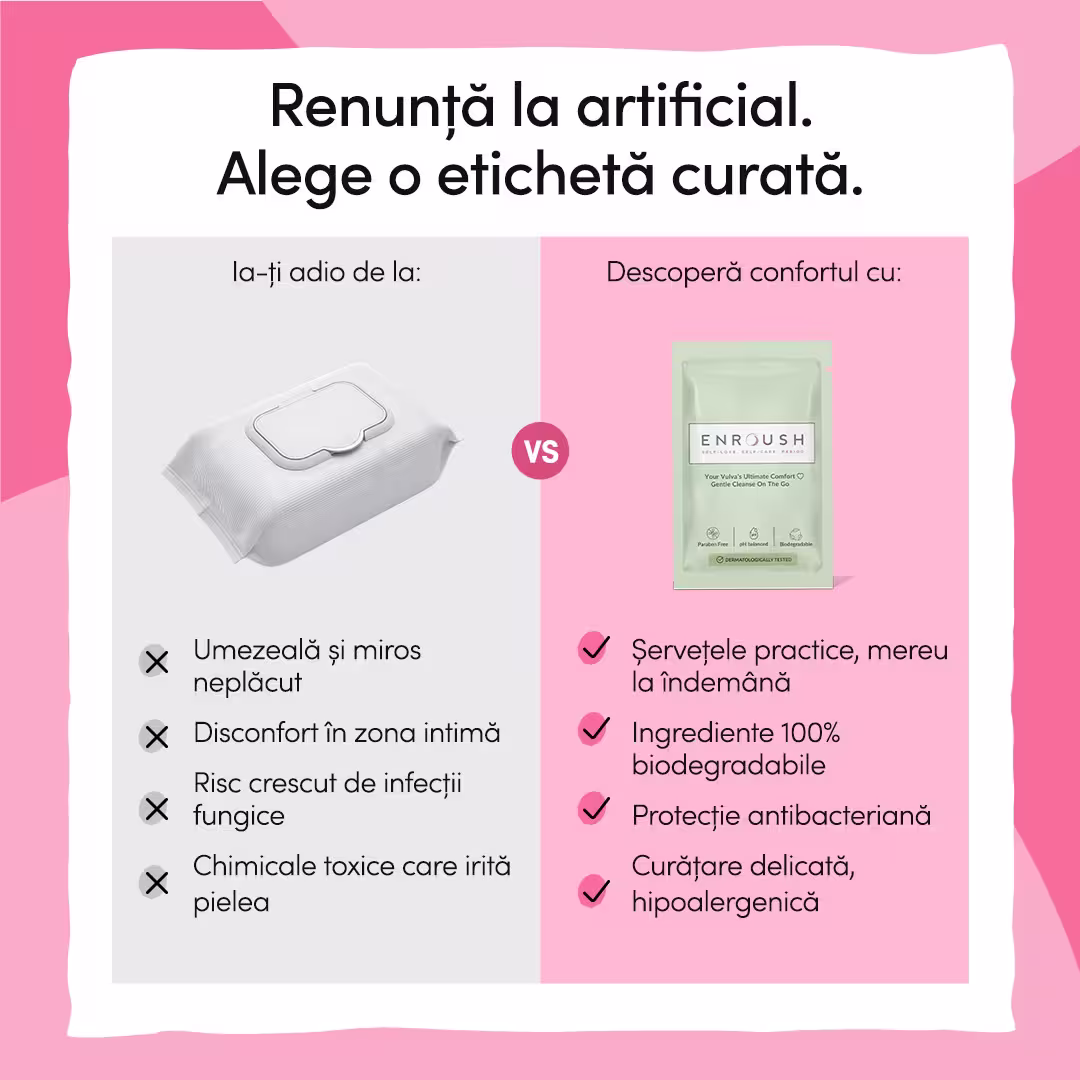 Șervețele intime biodegradabile