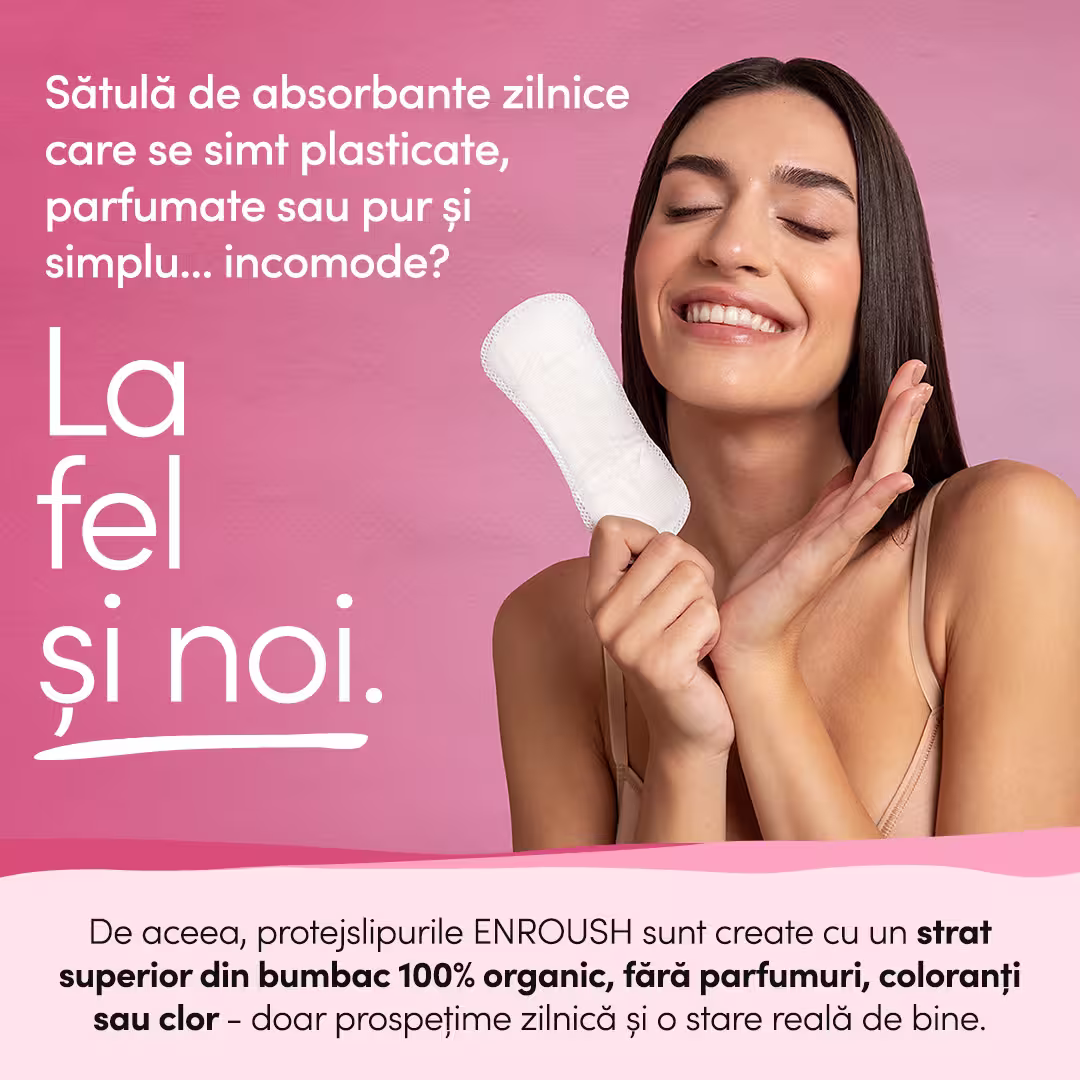 Absorbante zilnice cu bumbac organic normal