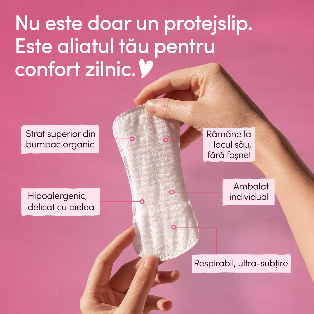 Absorbante zilnice cu bumbac organic normal