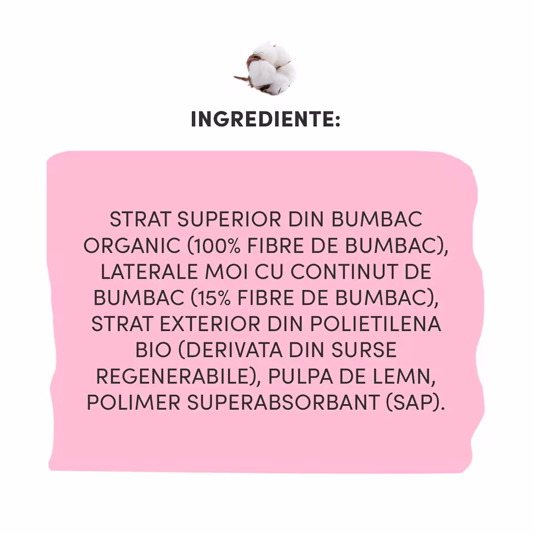Absorbante zilnice cu bumbac organic ultra-subțiri