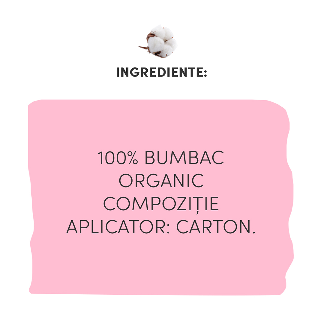 Tampoane organice normale cu aplicator
